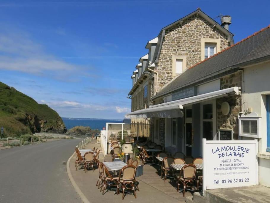 Appart' Avec Grande Terrasse Vue Mer -50M Plage Et Du Sentier De Randonnee Planguenoual Exterior foto